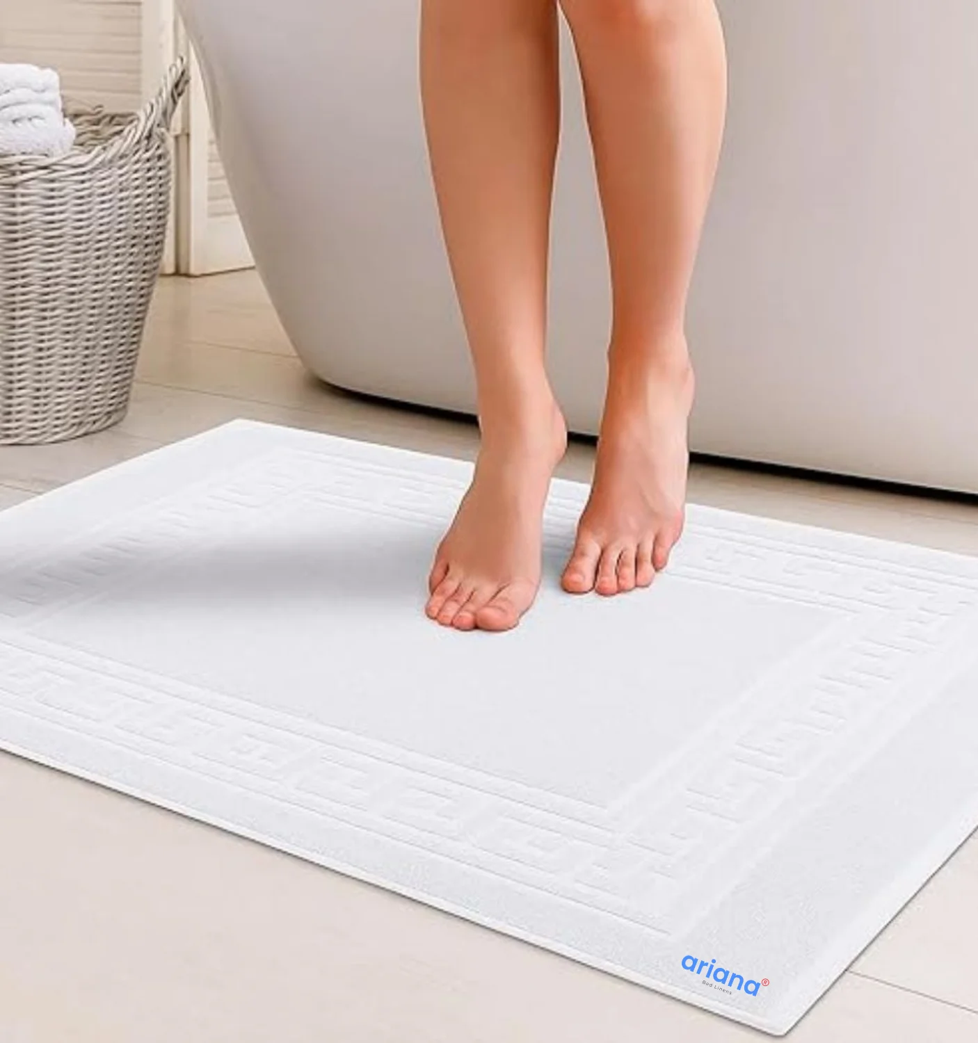 ariana® luxury bath mat detail
